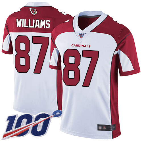 Arizona Cardinals Limited White Men Maxx Williams Road Jersey NFL Football #87 100th Season Vapor Untouchable->youth nfl jersey->Youth Jersey